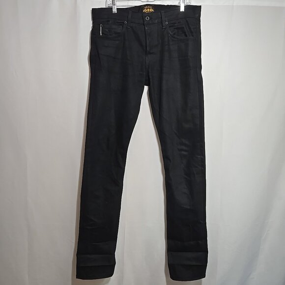Brave Star Selvage Sulfur Black Size 32 (36/37) Regular Taper